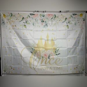 Once Upon a Time Backdrop Banner 7x5Ft. (Polyester)